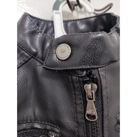 URBAN REPUBLIC HOODED BLACK ZIP/BUTTON UP JACKET SIZE 18M - Picture 4 of 8